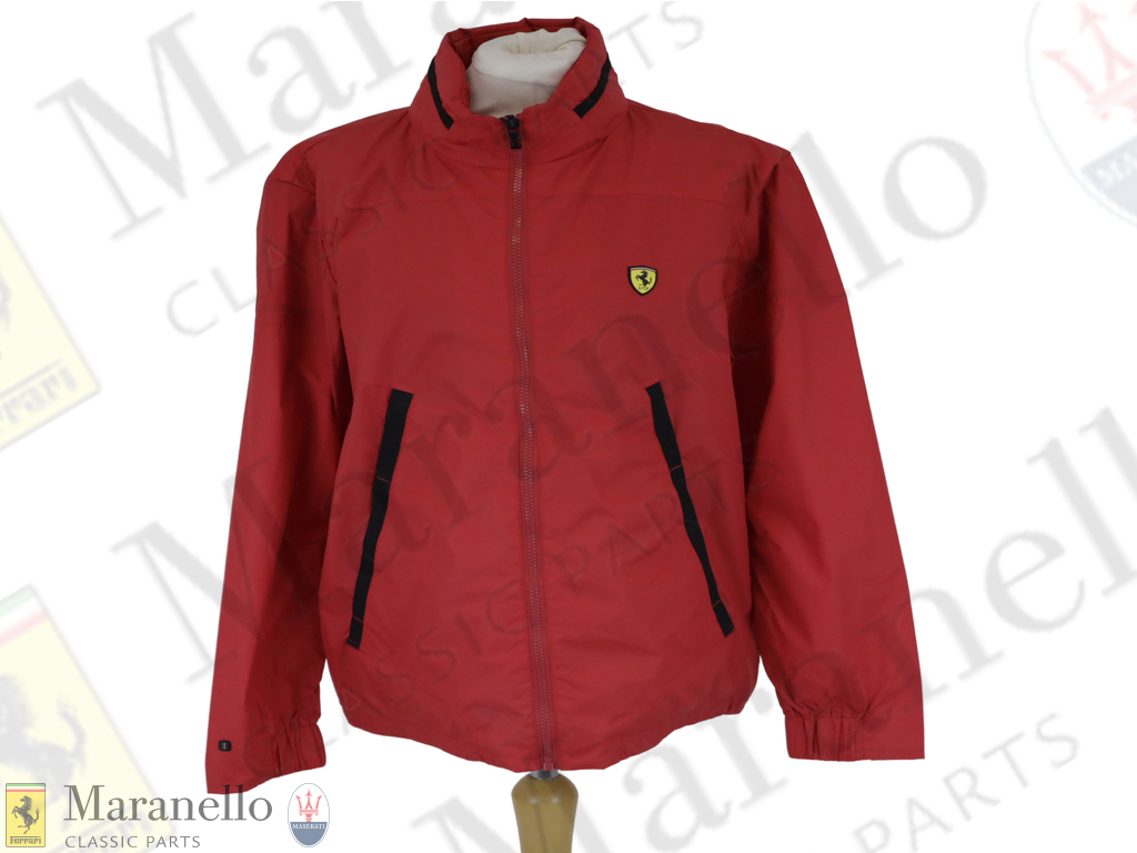MEN HOODED RAIN JACKET RED S