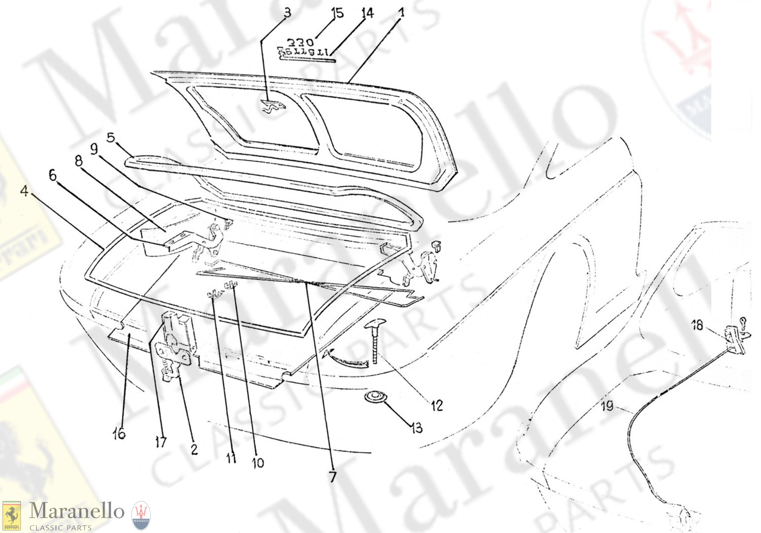 208 - Boot/Trunk Components