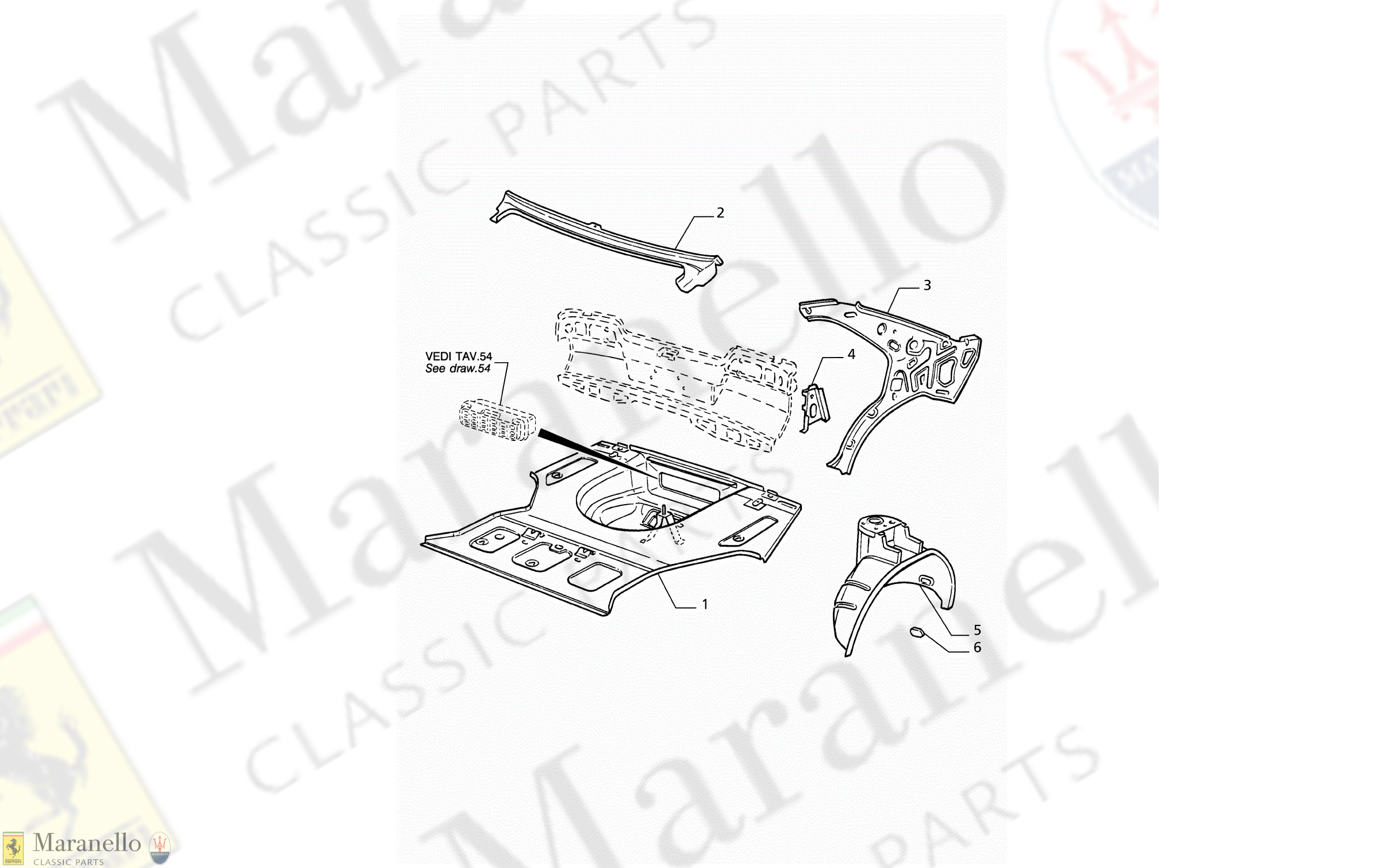 C 45.2 - C 452 - Body Shell: Front Panel And Inner Wheelarches
