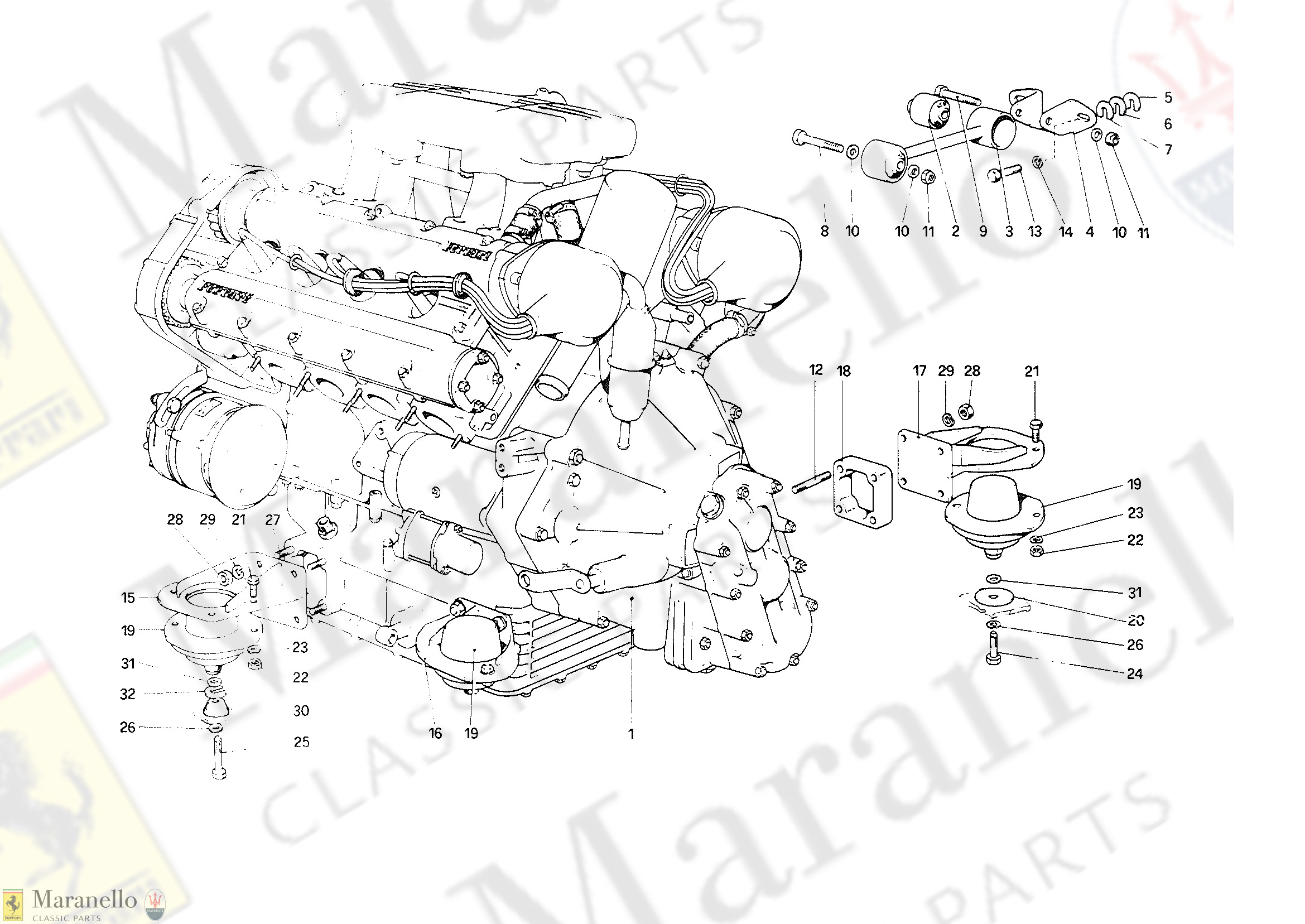 001 - Engine - Gearbox and Supports