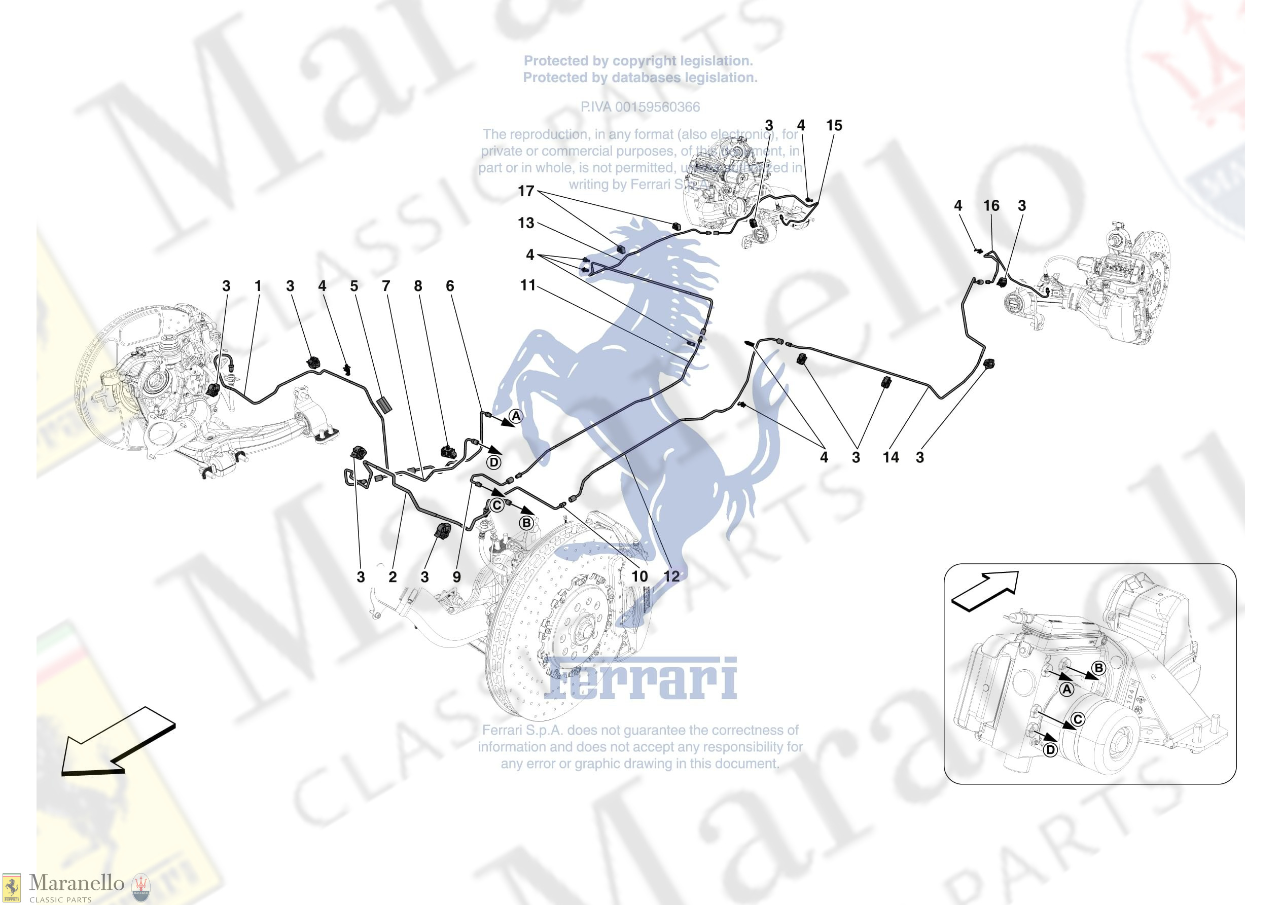 0073 - [MECHANICAL SYSTEM] - D.23 - HYDRAULIC BRAKE CONTROL PIPES -Not for RHD-