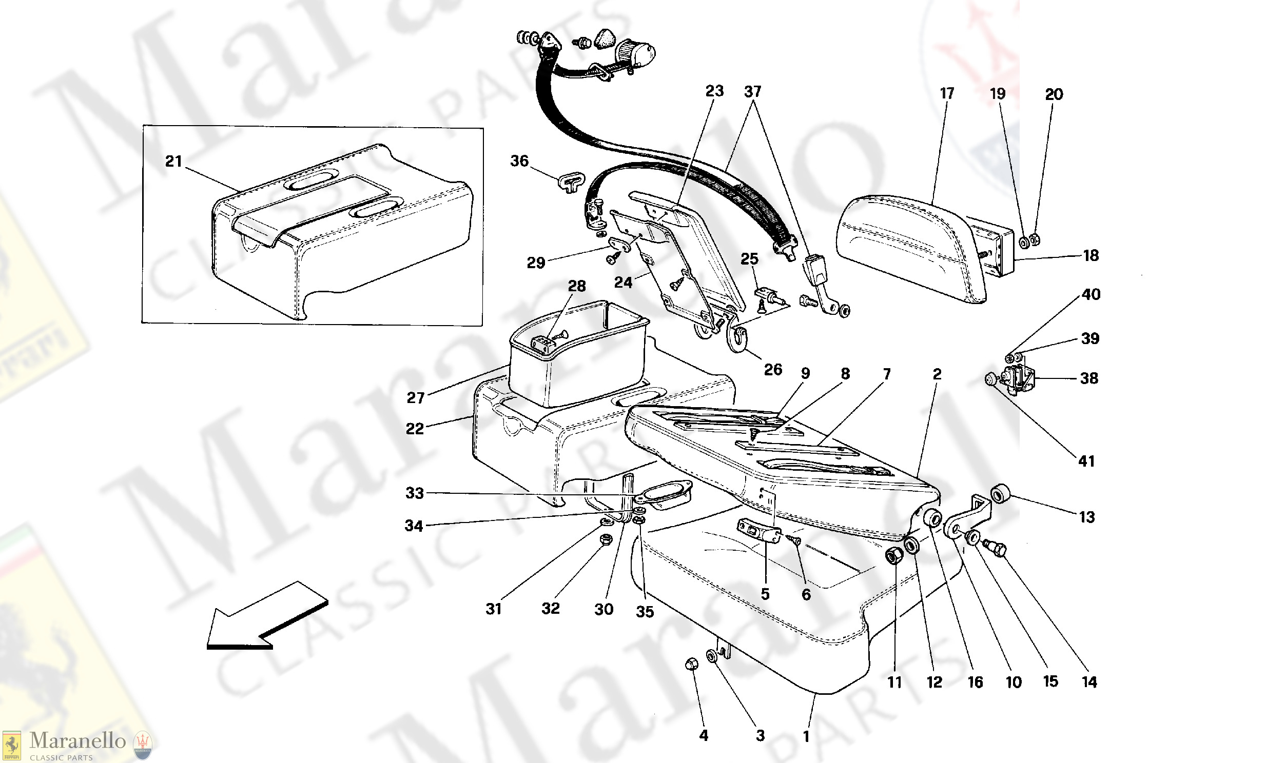 132 - Seats And Rear Safety Belts - Coupé -