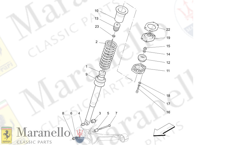 06.11 - 1 FRONT SHOCK ABSORBER DEVICES        Not available with Skyhook System