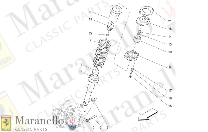 06.21 - 1 REAR SHOCK ABSORBER DEVICES        Not available with Skyhook System