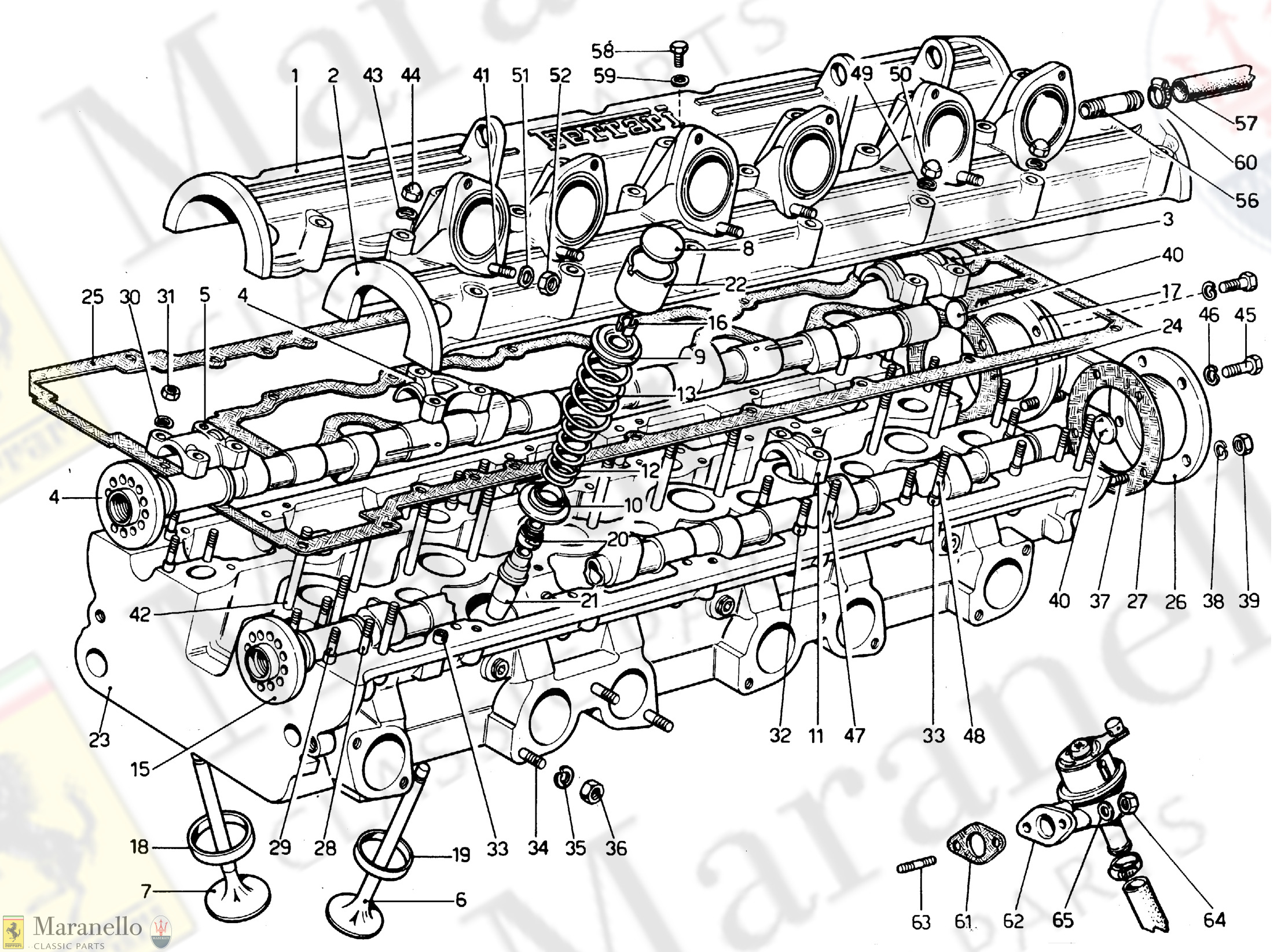 005A - Cylinder Head Left - Revision Oct 1972 