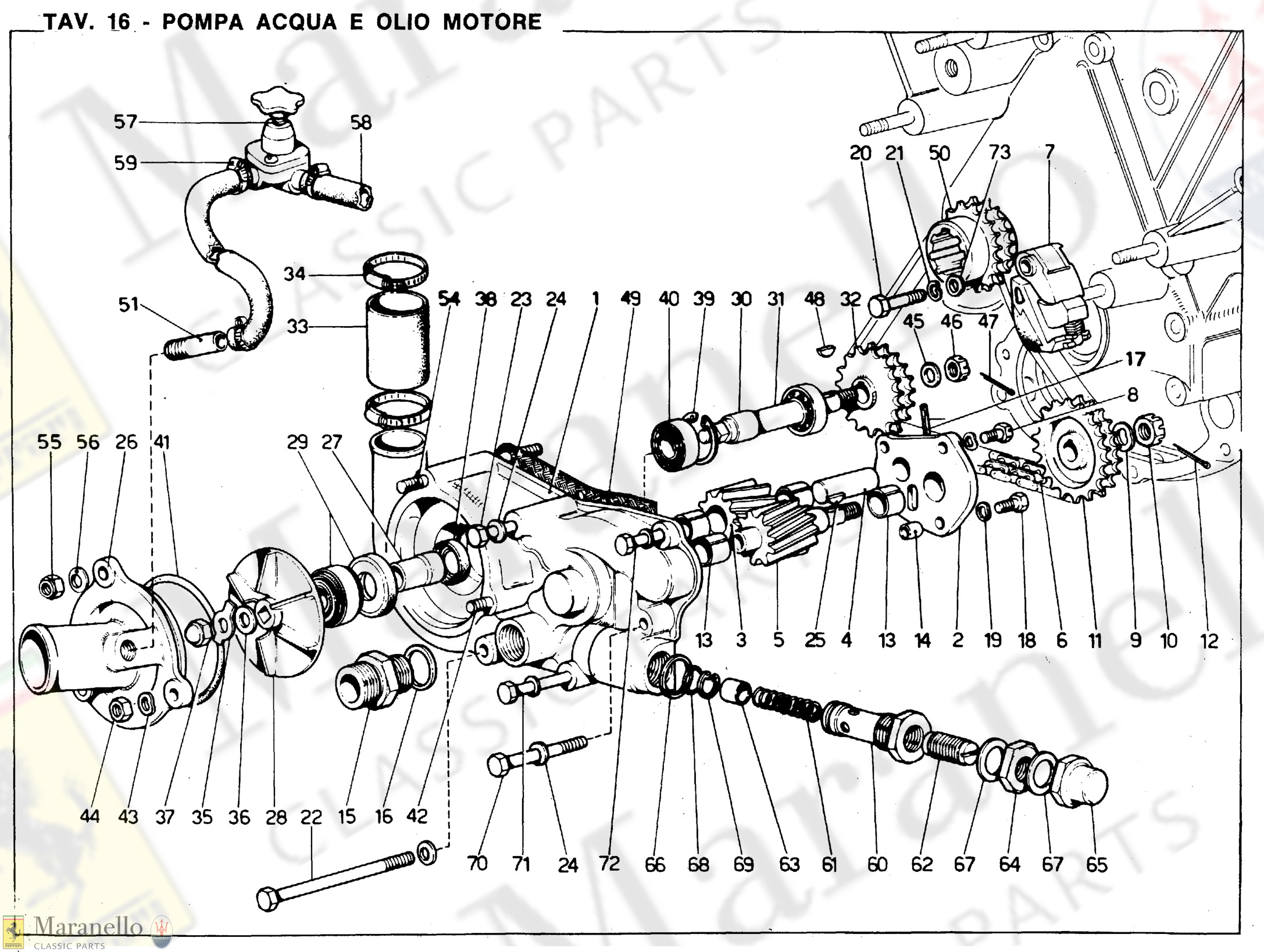 016A - Water & Oil Pump - Revision Oct 1972