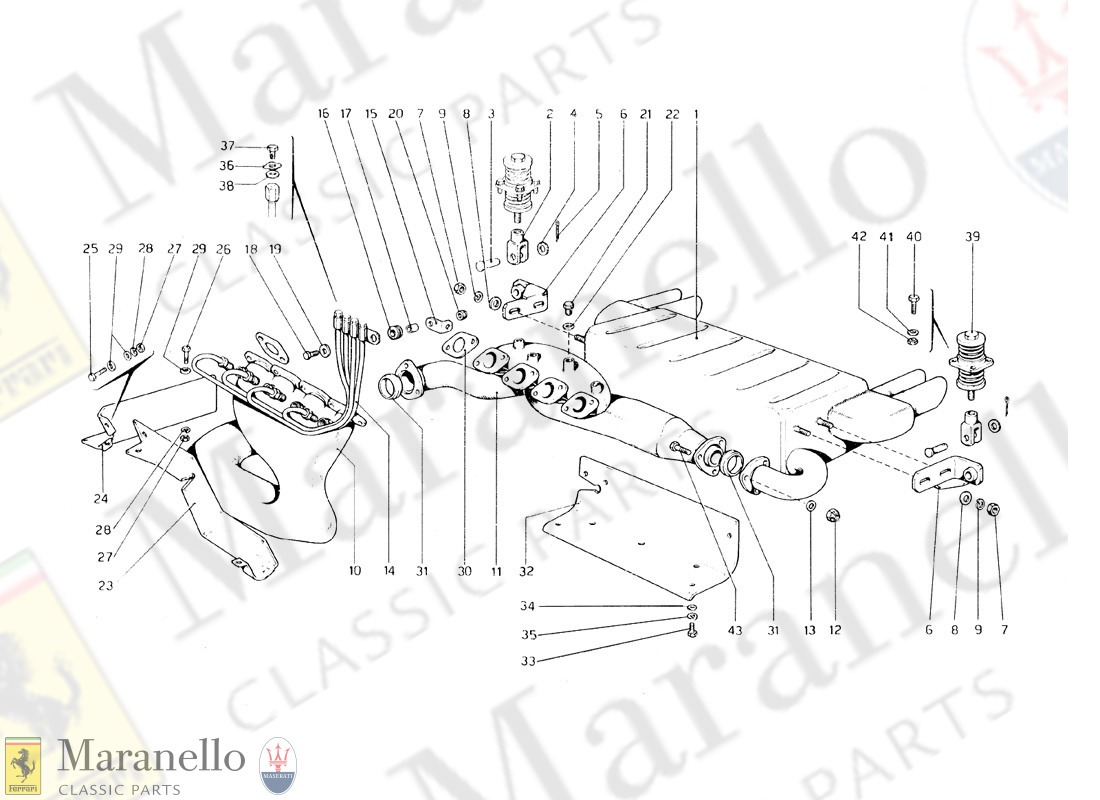 054 - Exhaust System (Variants For Usa - Aus And J Version)