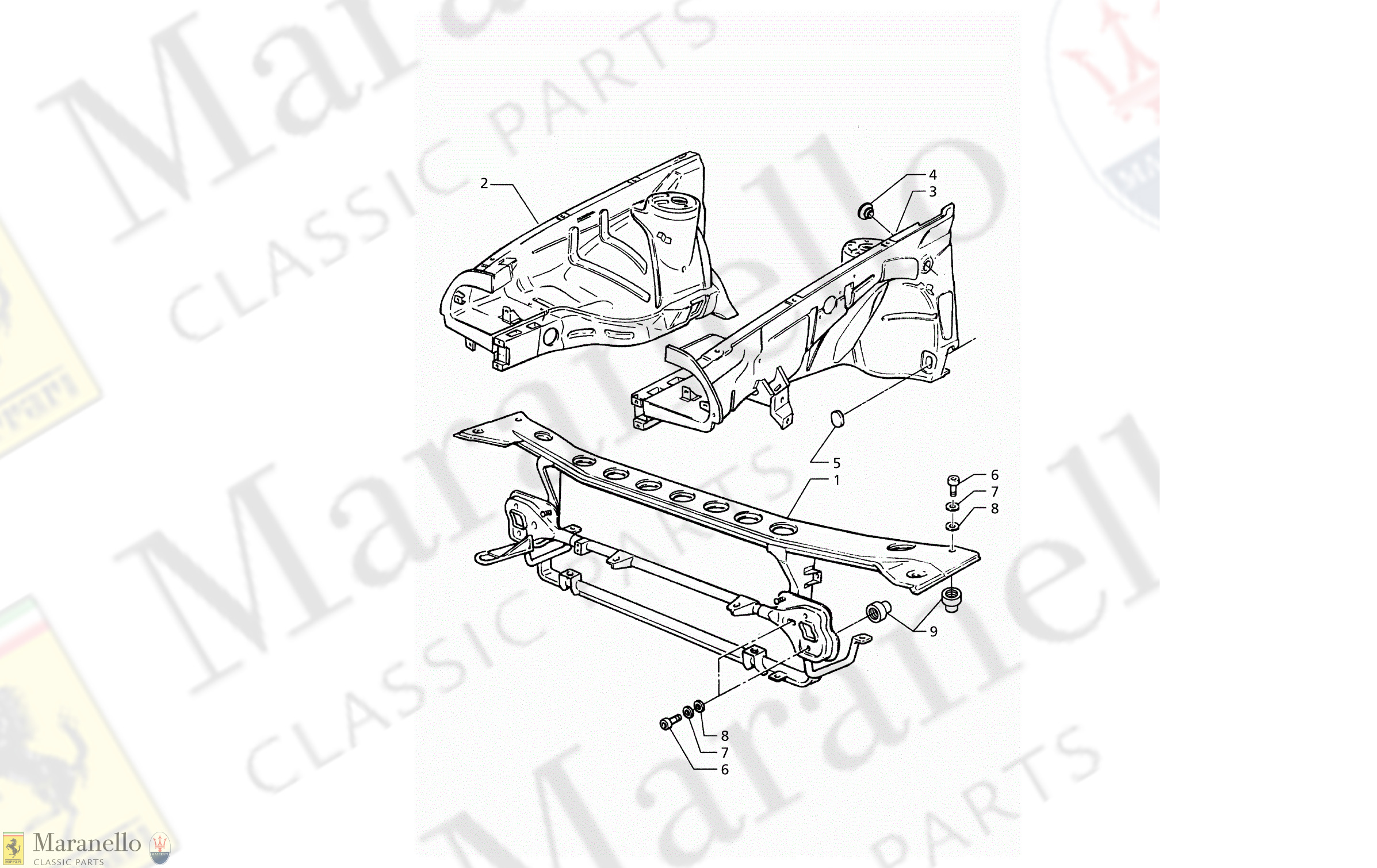 C 44.1 - C 441 - Body Shell: Front Panel And Inner Wheelarches