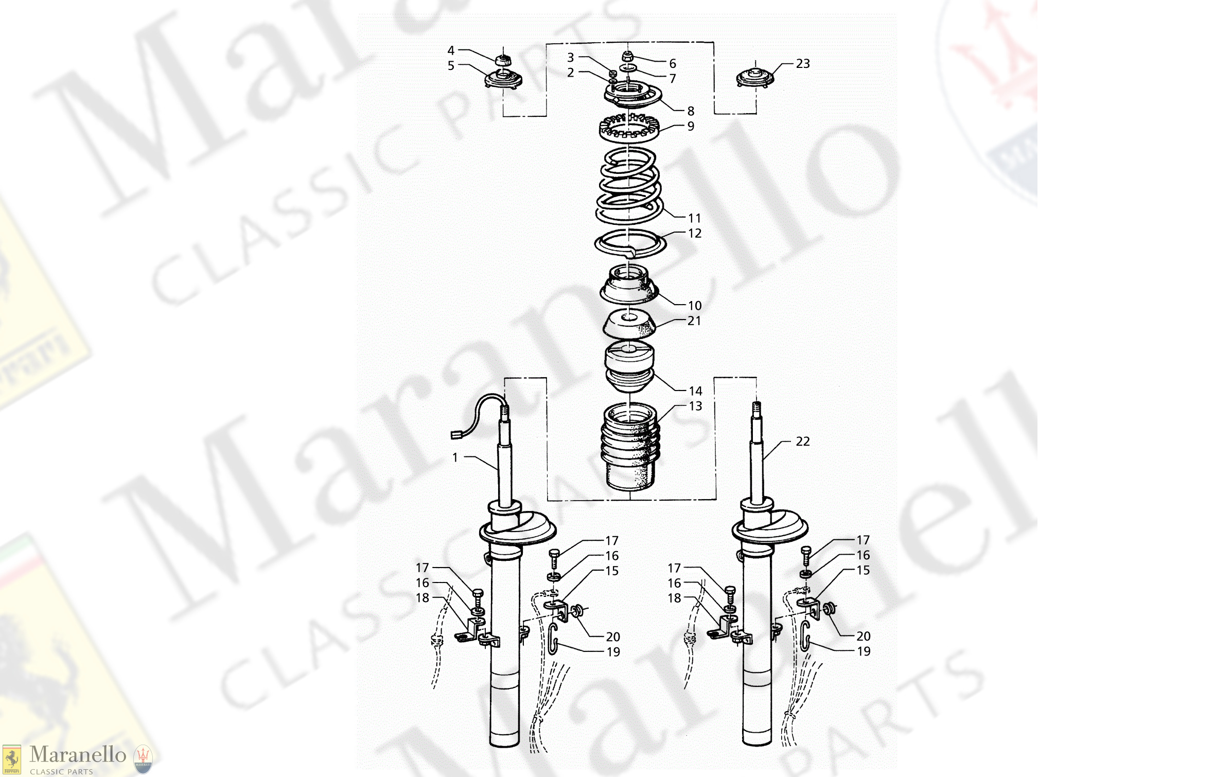 C 35.1 - C 351 - Front Shock Absorber (Post-Modification)