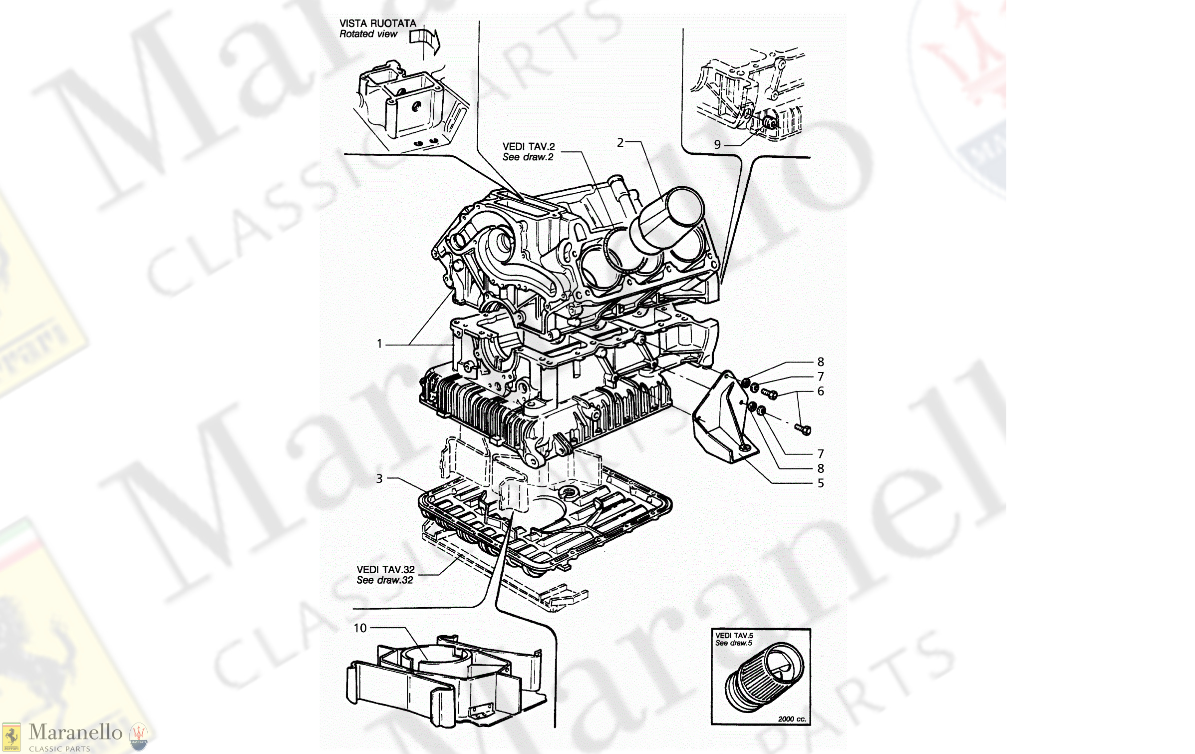 C 3 - Engine Block And Oil Sump
