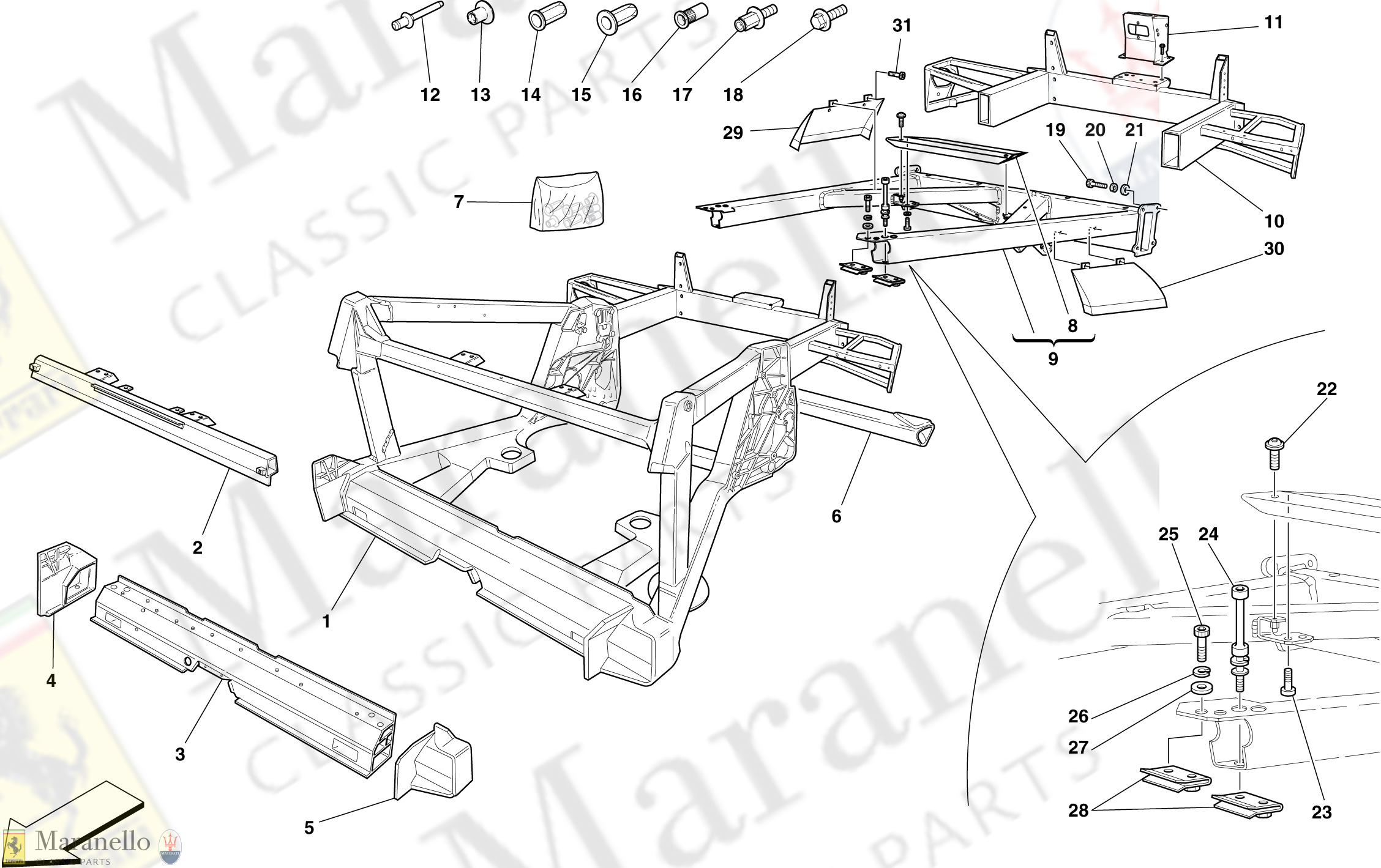 104 - Chassis - Structure, Rear Elements And Panels