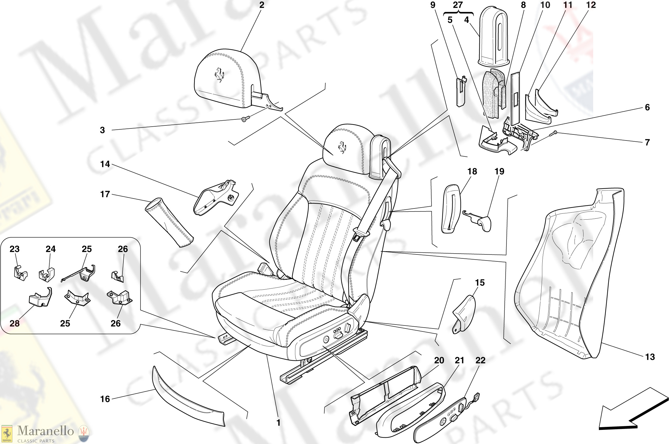 120 - Electric Front Seat - Trim And Accessories