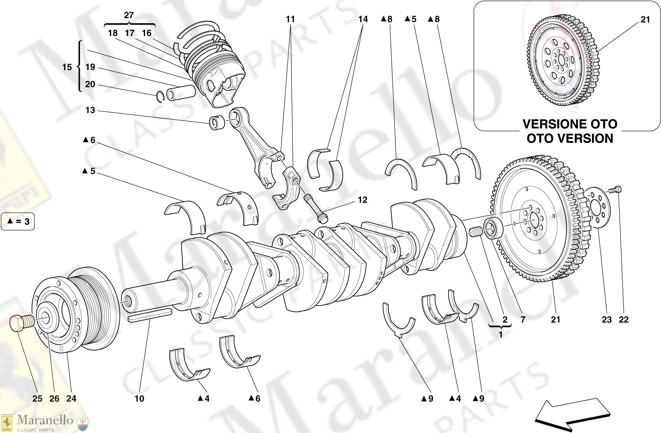 003 - Crankshaft - Connecting Rods And Pistons