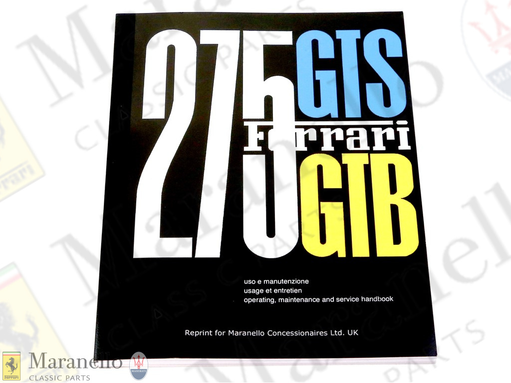 275GTB/S Owners Handbook (Reprint)