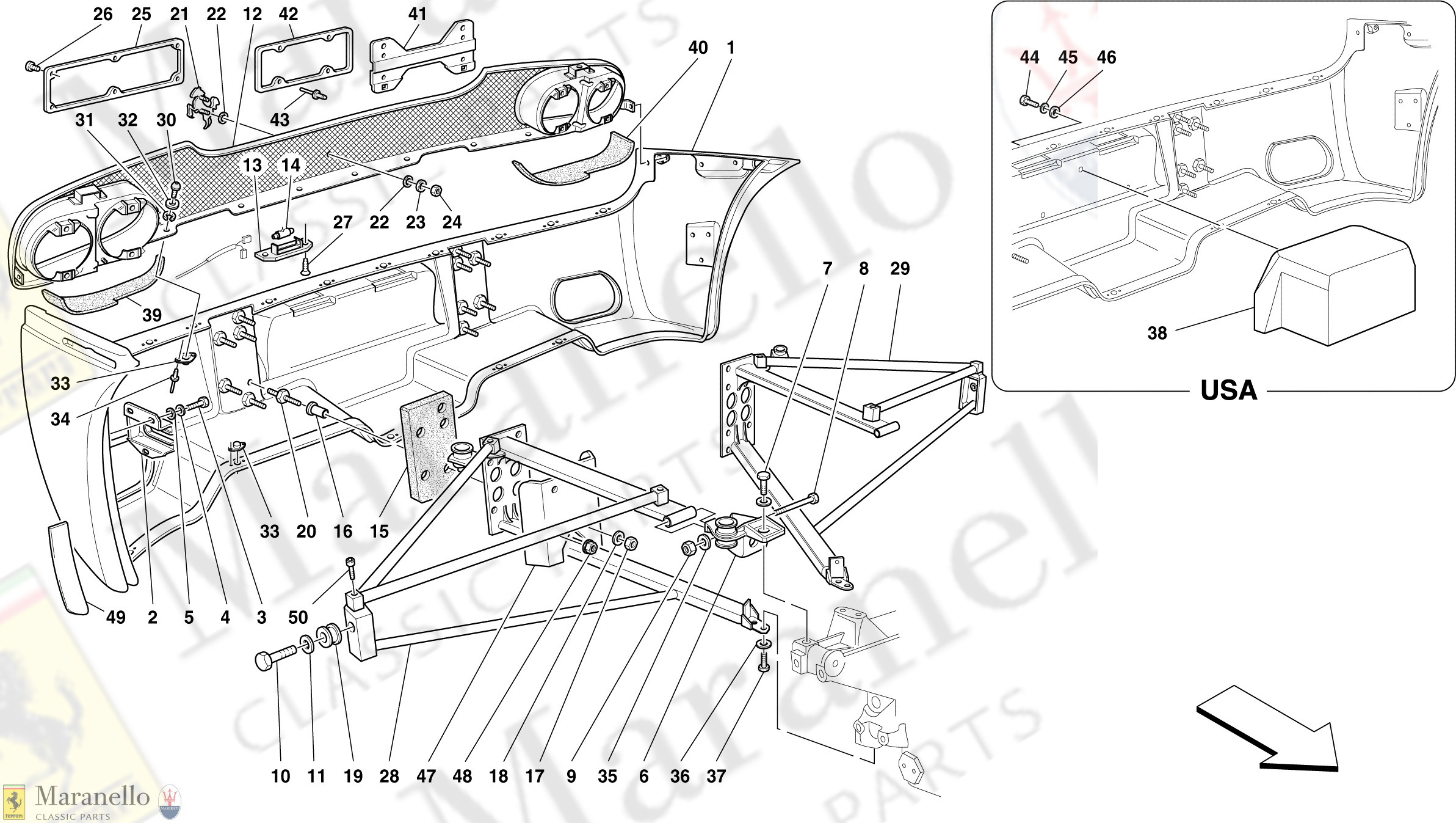 102 - Rear Bumper And Supports