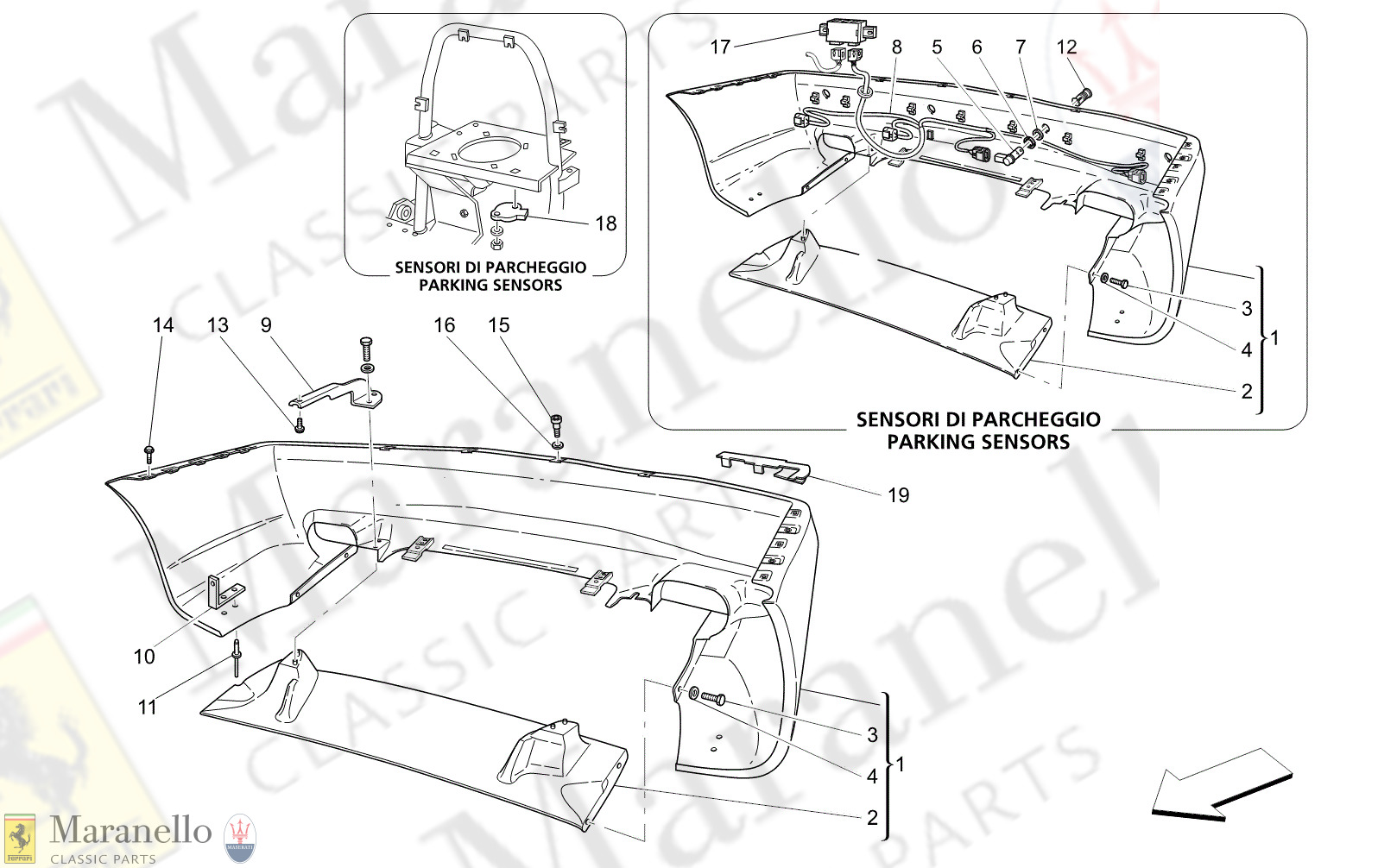 C9.11 - 12 - C911 - 12 Rear Bumper