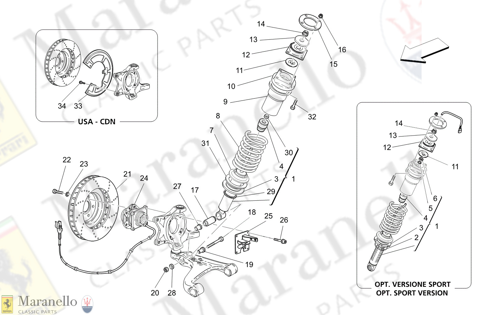 M6.11 - 12 - M611 - 12 Front Shock Absorber Devices