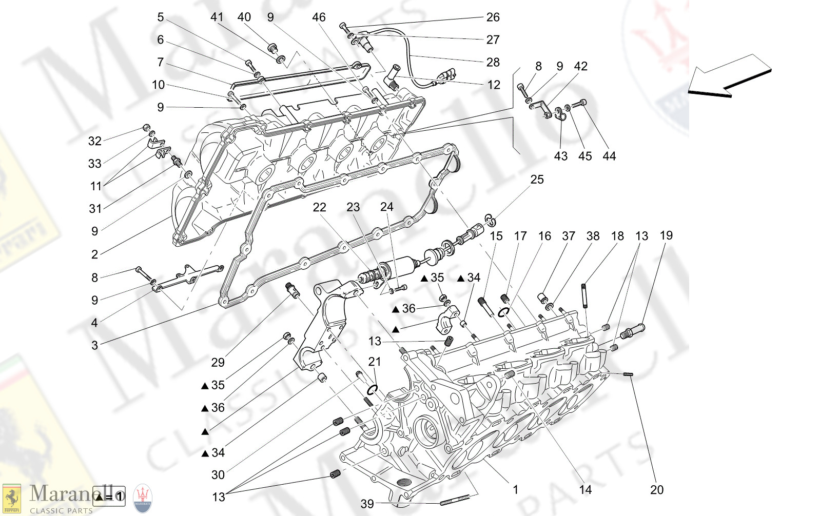M1.20 - 12 - M120 - 12 Rh Cylinder Head