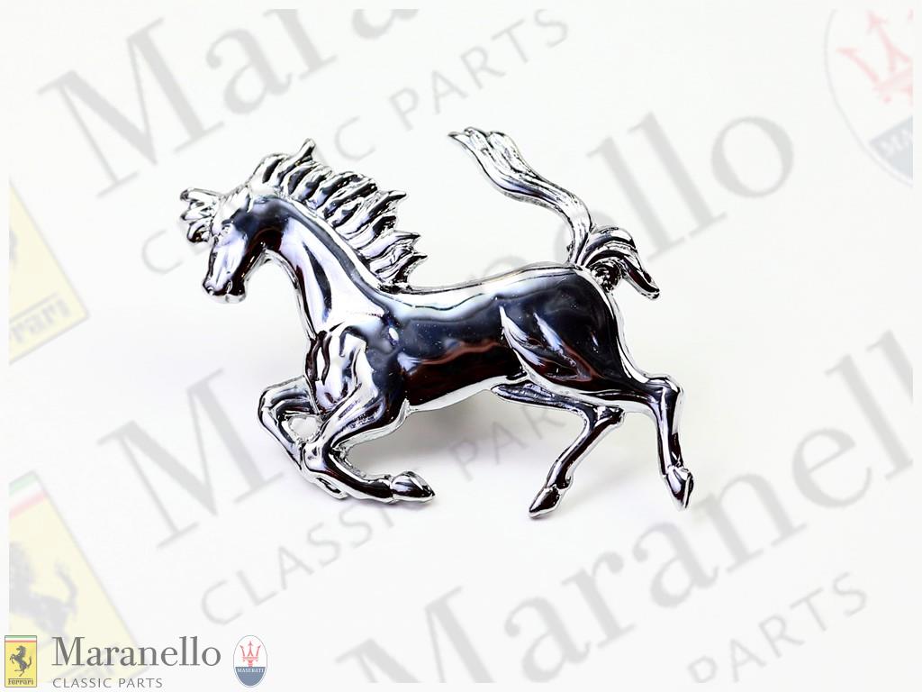 Small Prancing Horse Motif Chrome