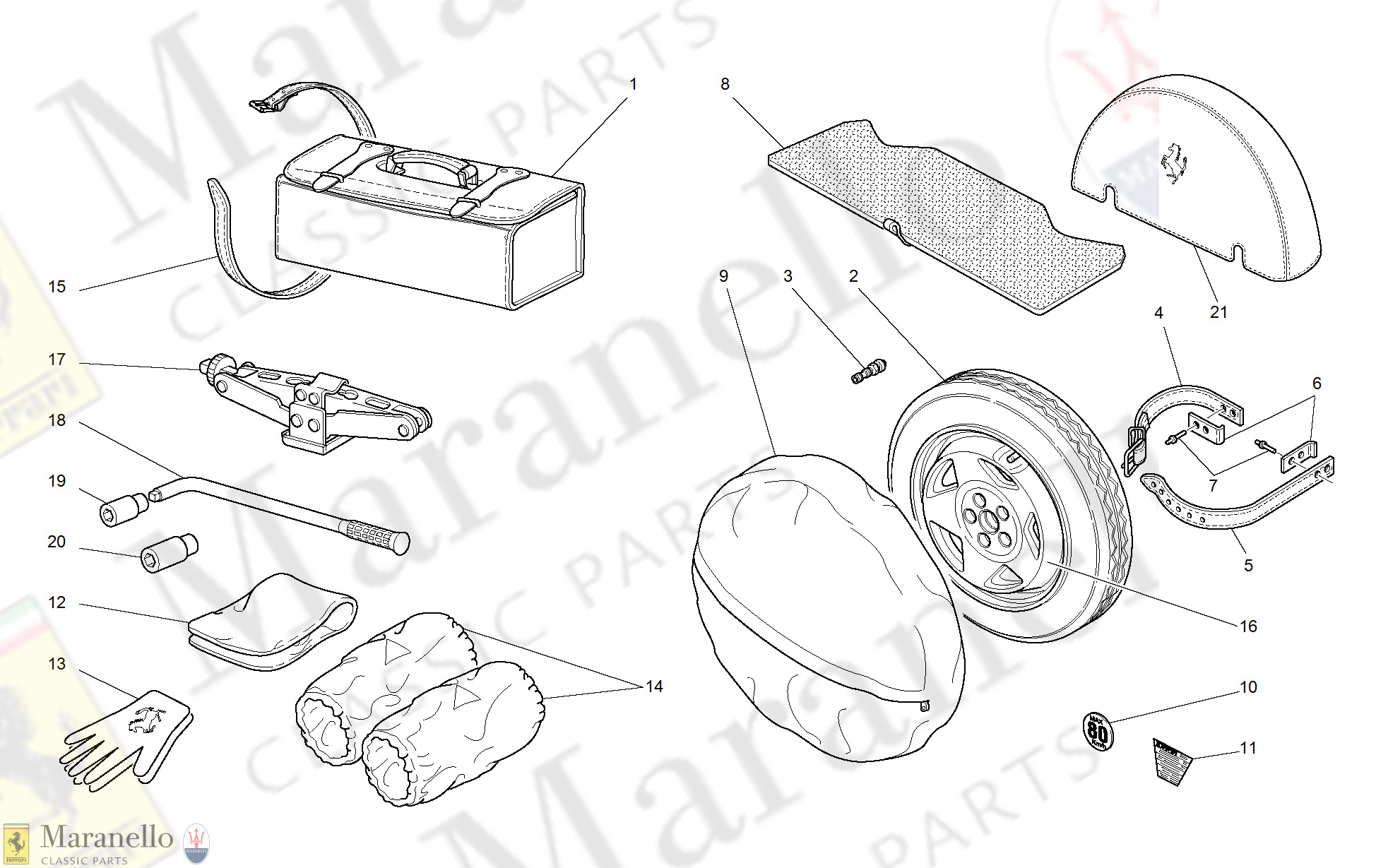 065 - Spare Wheel And Accessories