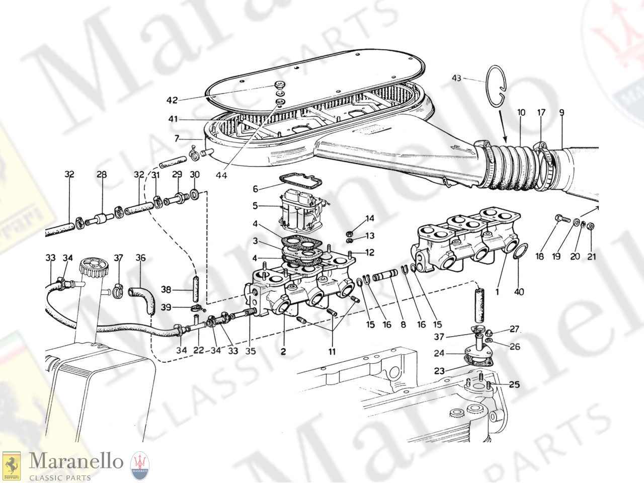 011A - Intake Manifolds - Air Intake (1974 Revision - Cars With Air Pollution System)