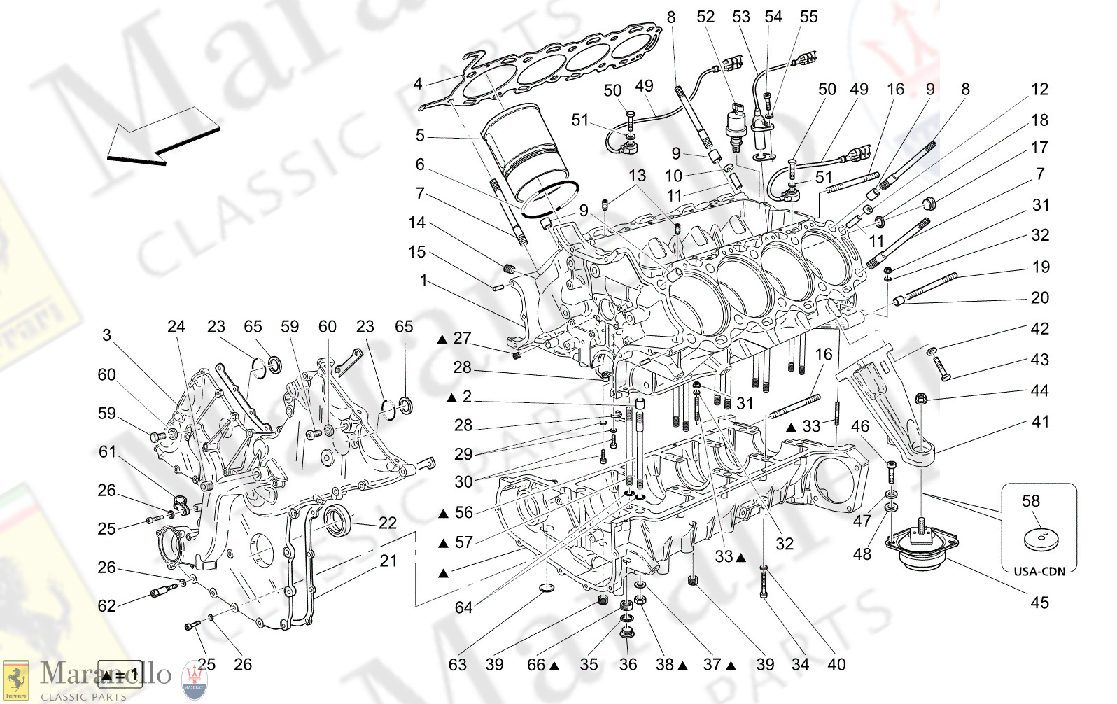 M1.00 - 14 - M100 - 14 Crankcase