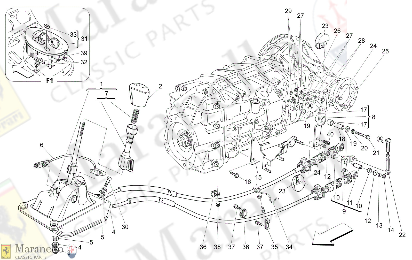 M3.03 - 14 - M303 - 14 Driver Controls For Gearbox