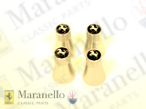 Black Cone Shaped Tyre Valve Caps Kit