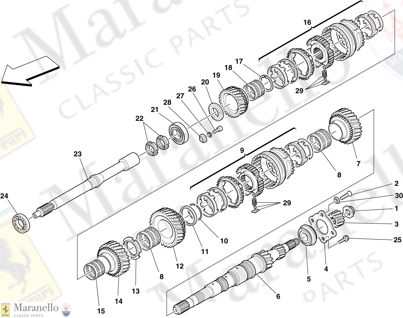032 - Primary Shaft Gears