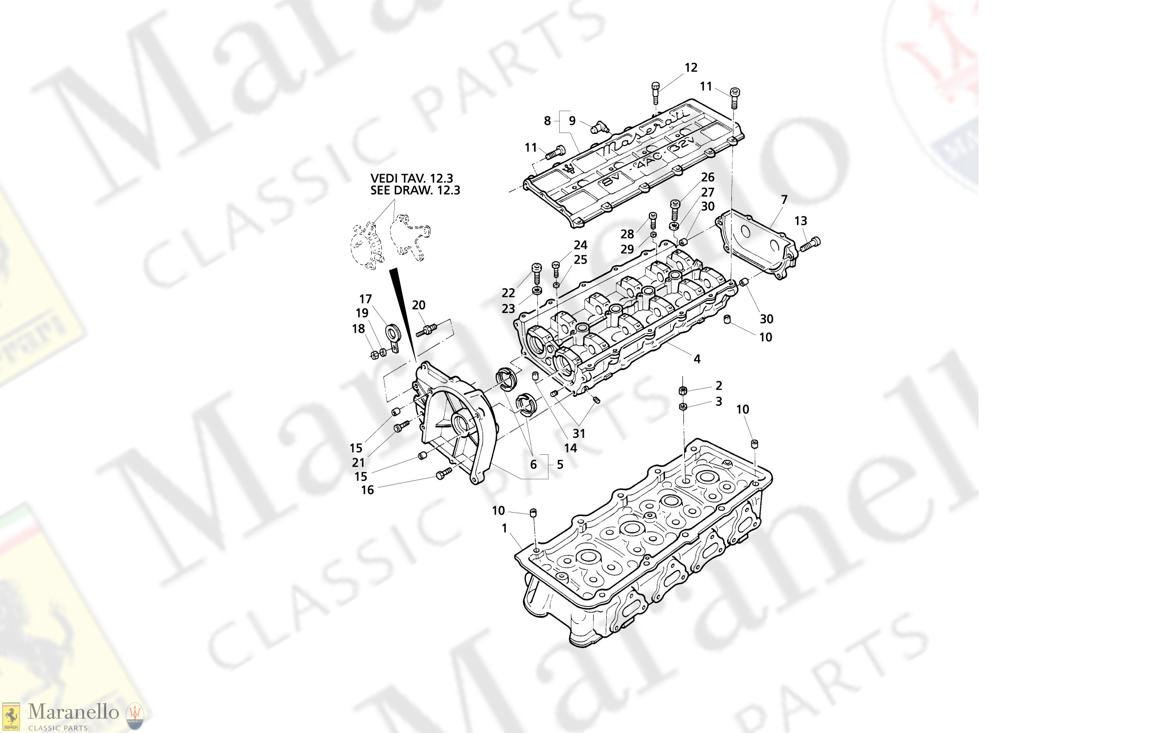 C 6.1 - C 61 - Cylinders Heads, Lh Frame