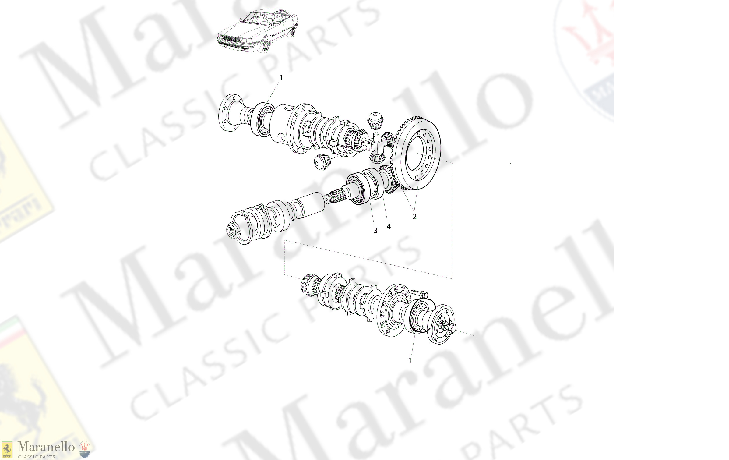 C 30.1 - C 301 - Differential - Internal Parts
