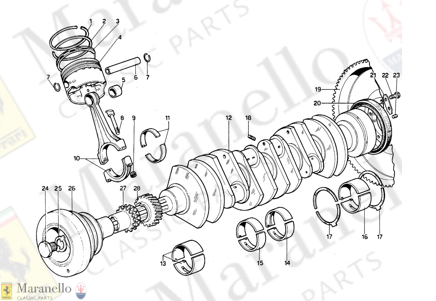 003 - Crankshaft, Connecting Rods And Pistons