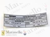 Tr Michelin Mxx Tyre Inflation Sticker