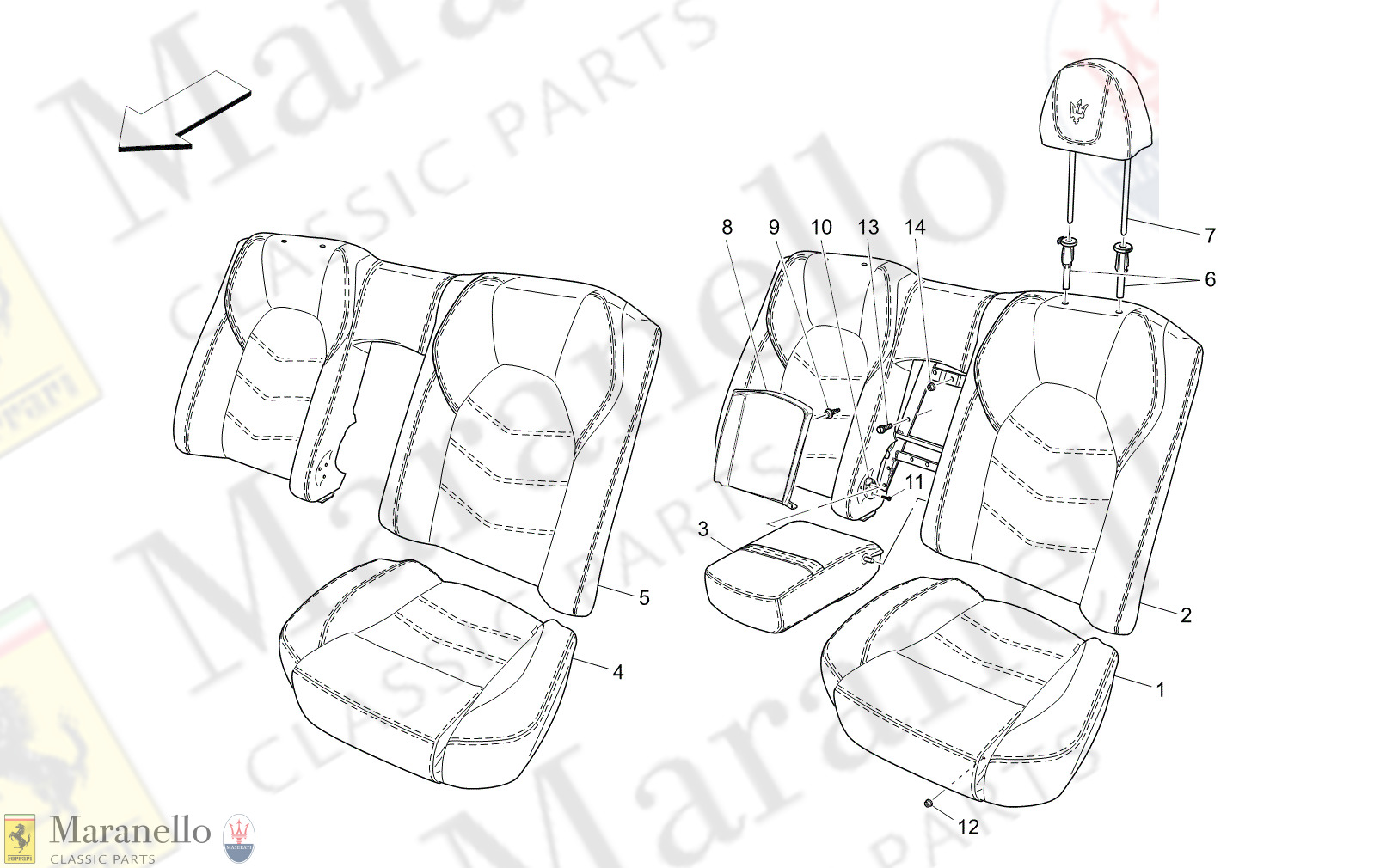 09.42 - 6 - 0942 - 6 Rear Seats: Trim Panels