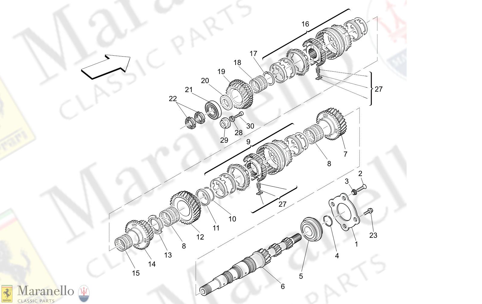 03.11 - 1 - 0311 - 1 Main Shaft Gears