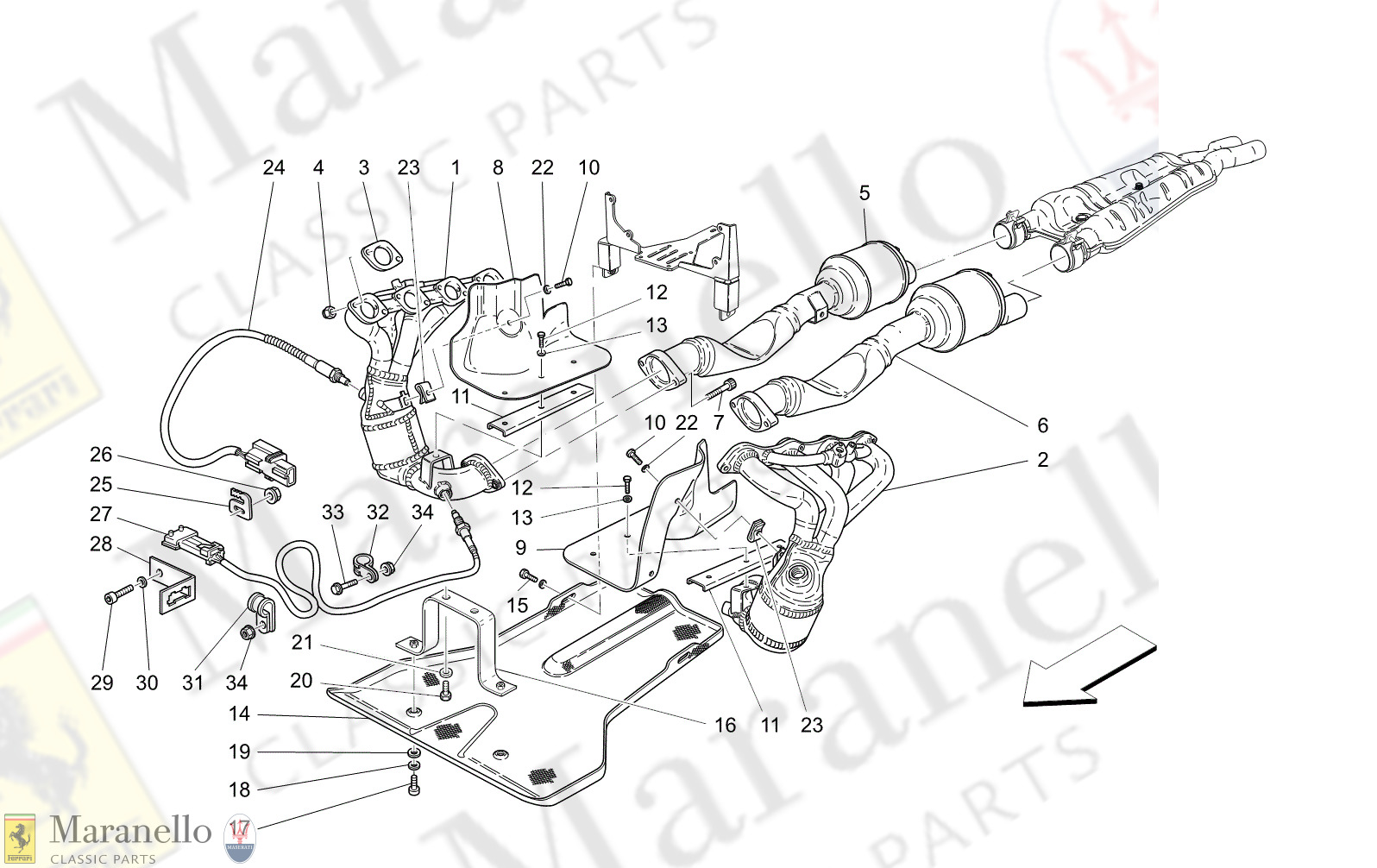 M1.82 - 24 - M182 - 24 Exhaust System