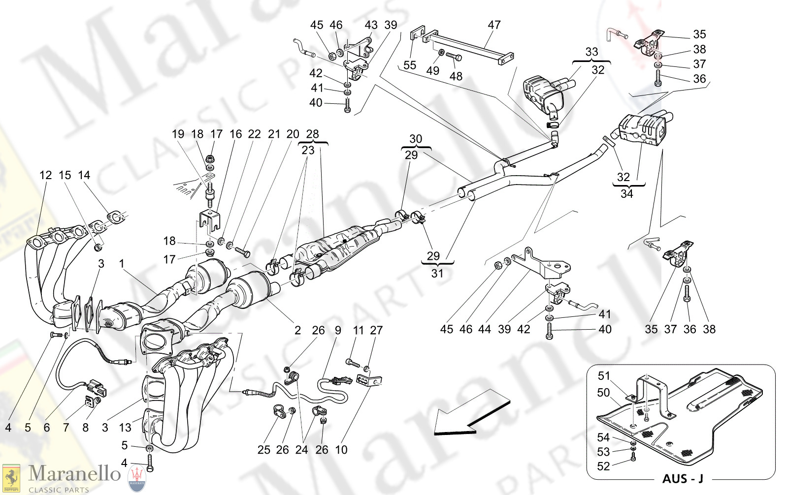 M1.82 - 14 - M182 - 14 Exhaust System