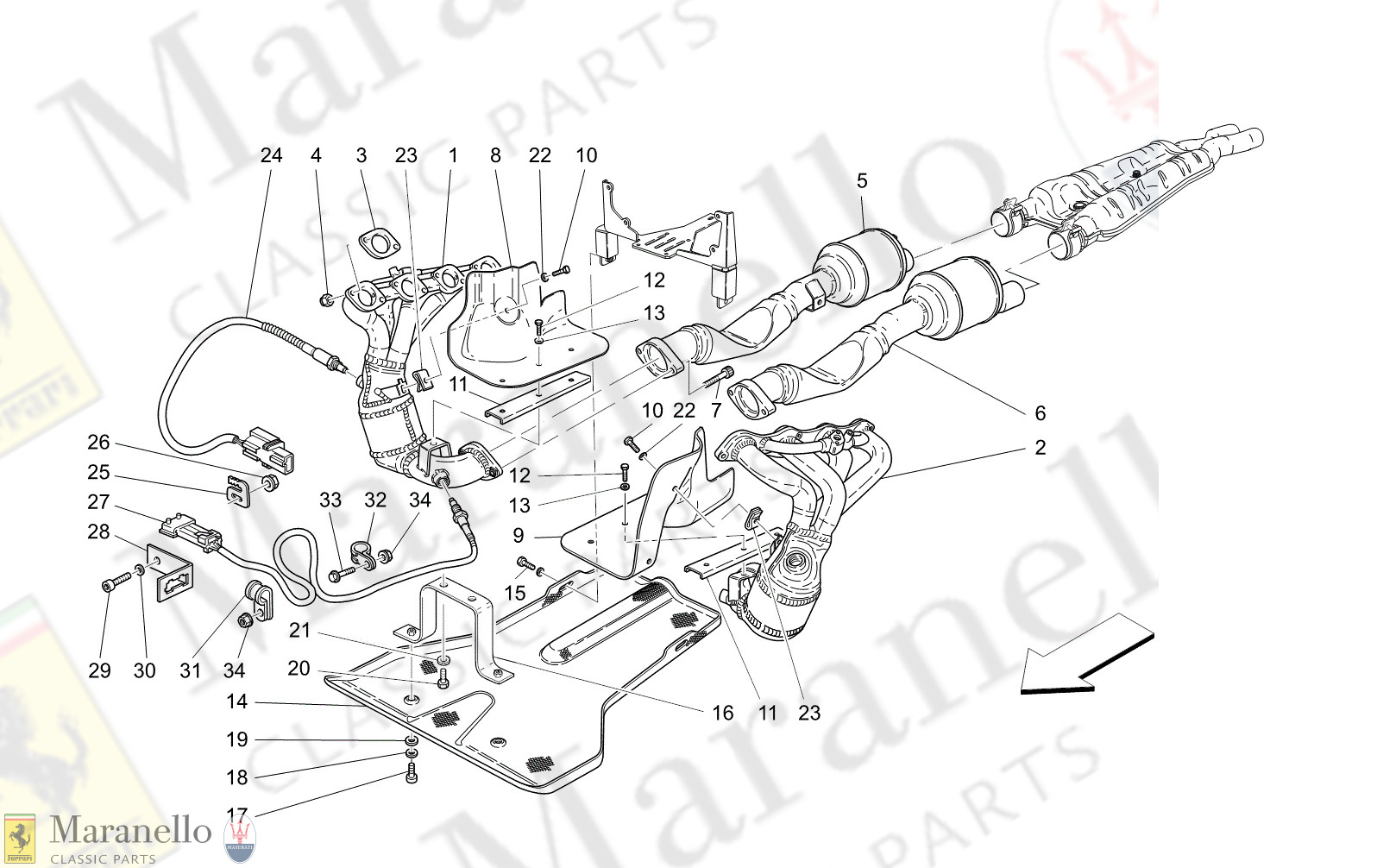 M1.82 - 25 - M182 - 25 Exhaust System