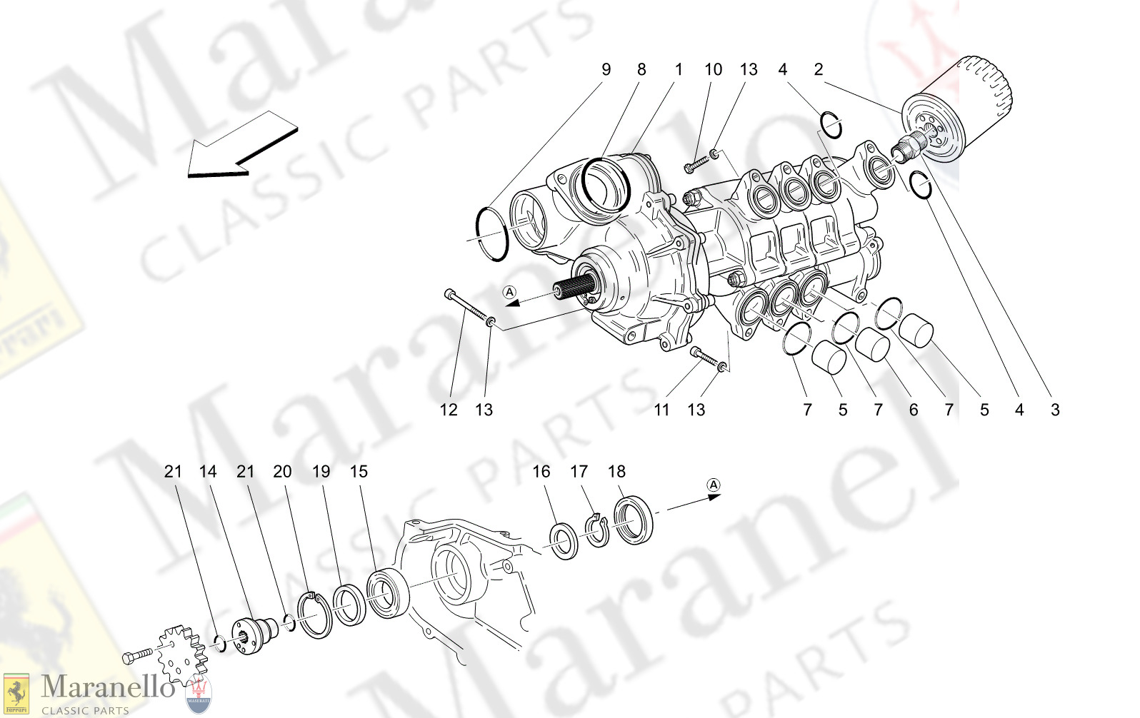 M1.61 - 14 - M161 - 14 Lubrication System: Pump And Filter