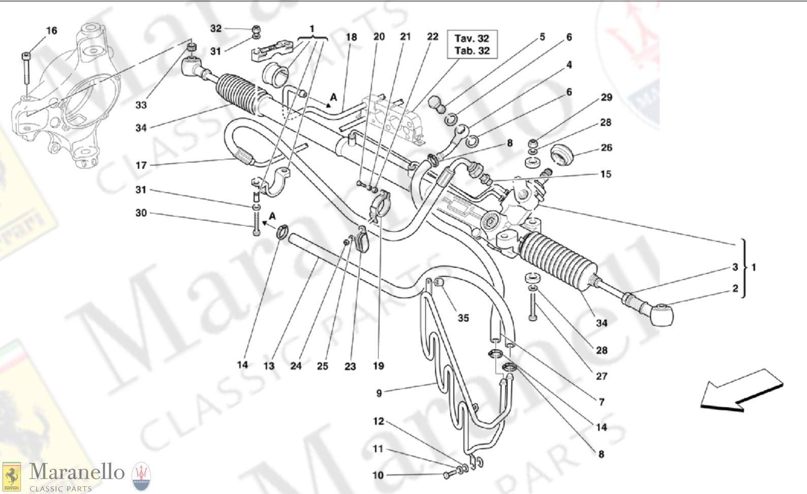 035 - Hydraulic Steering Box And Serpentine
