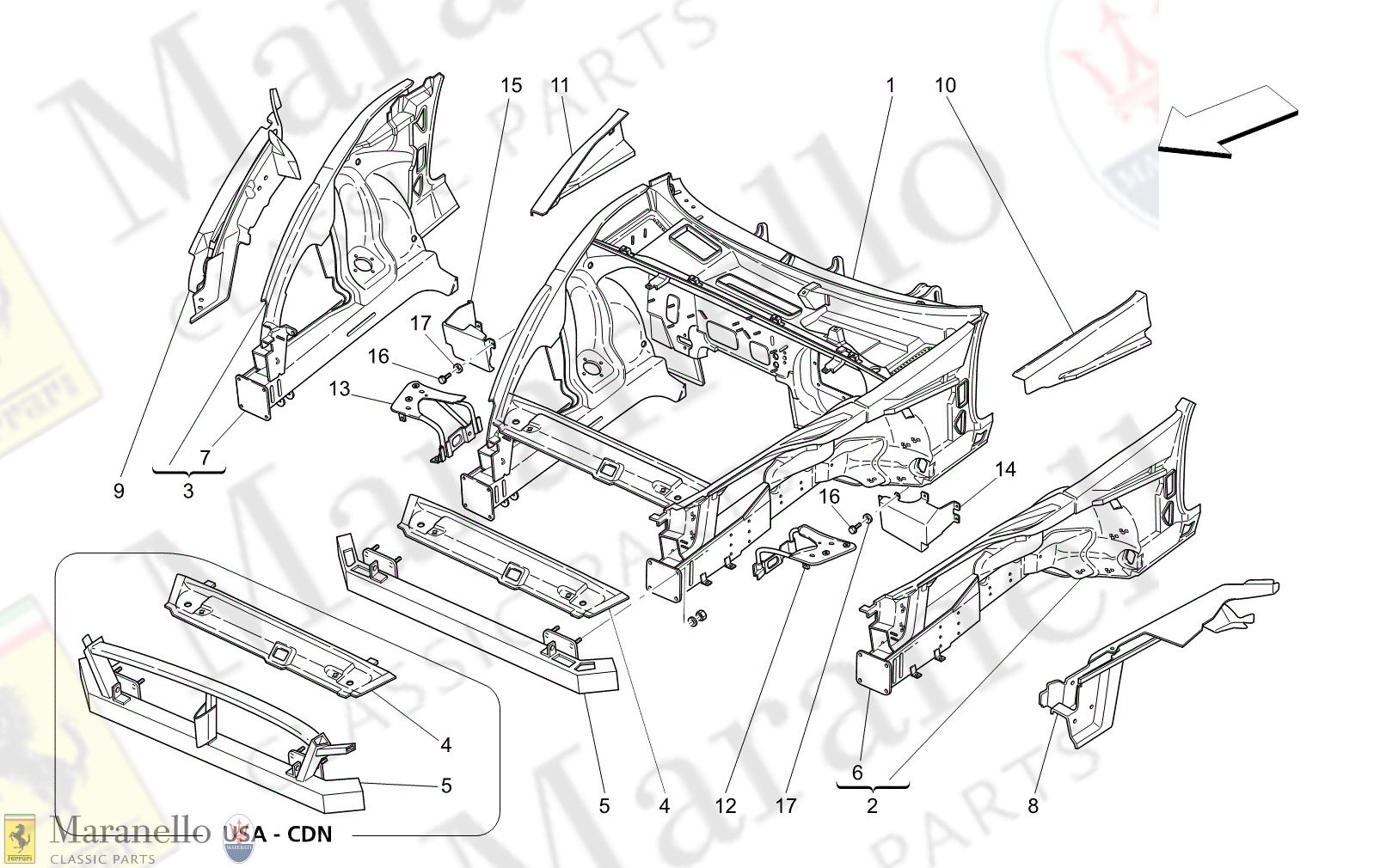 C9.03 - 1 - C903 - 1 Front Structural Frames And Sheet Panels