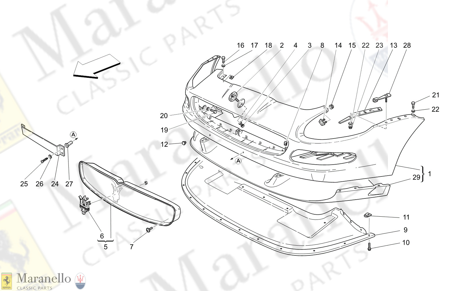 C9.10 - 1 - C910 - 1 Front Bumper