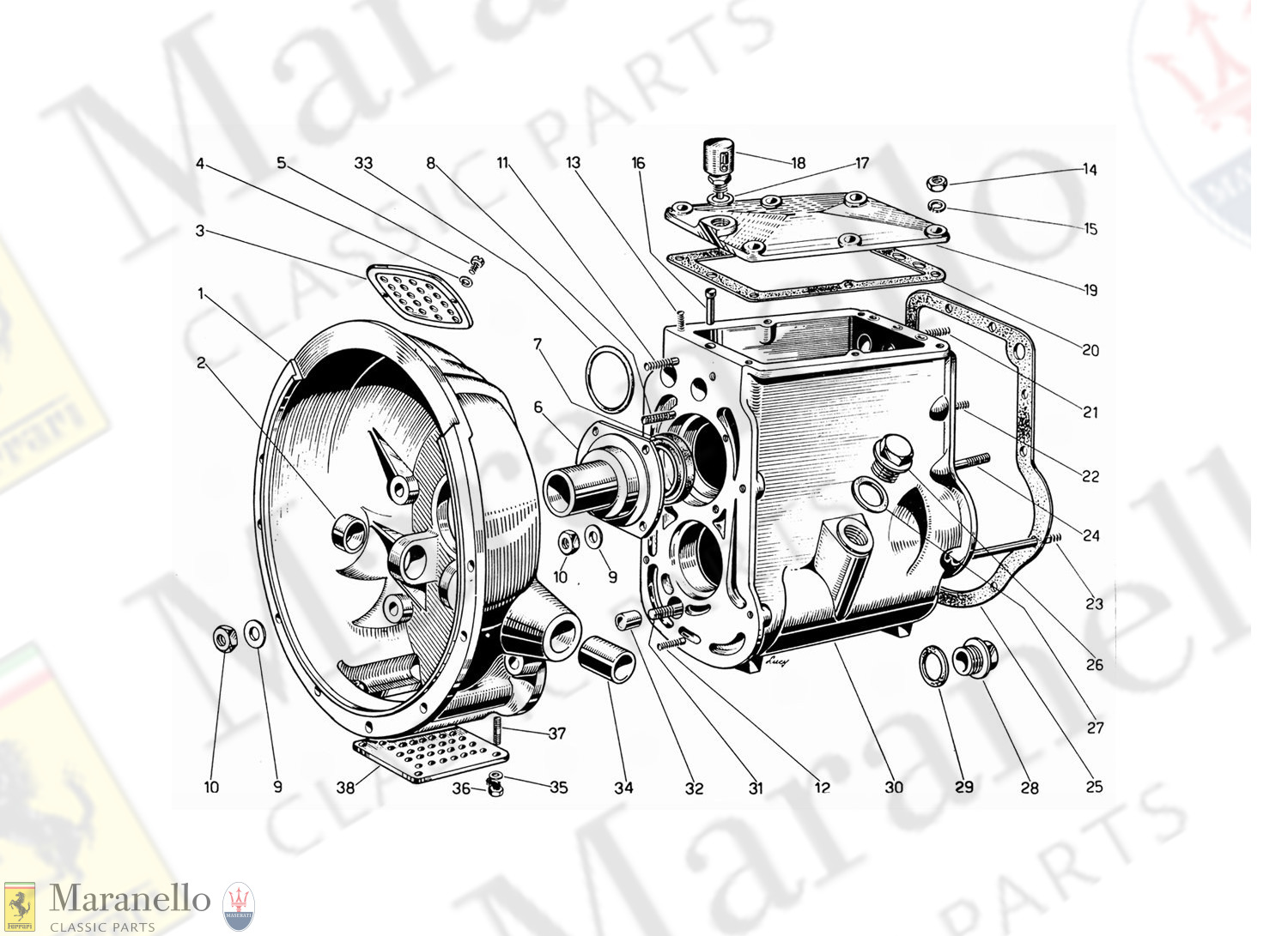 017 - Clutch Housing And Gear Box