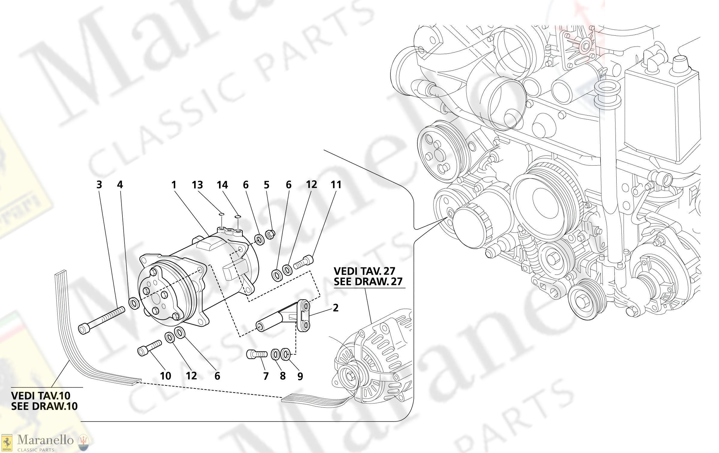 C 033 - Air Compressor And Bracket