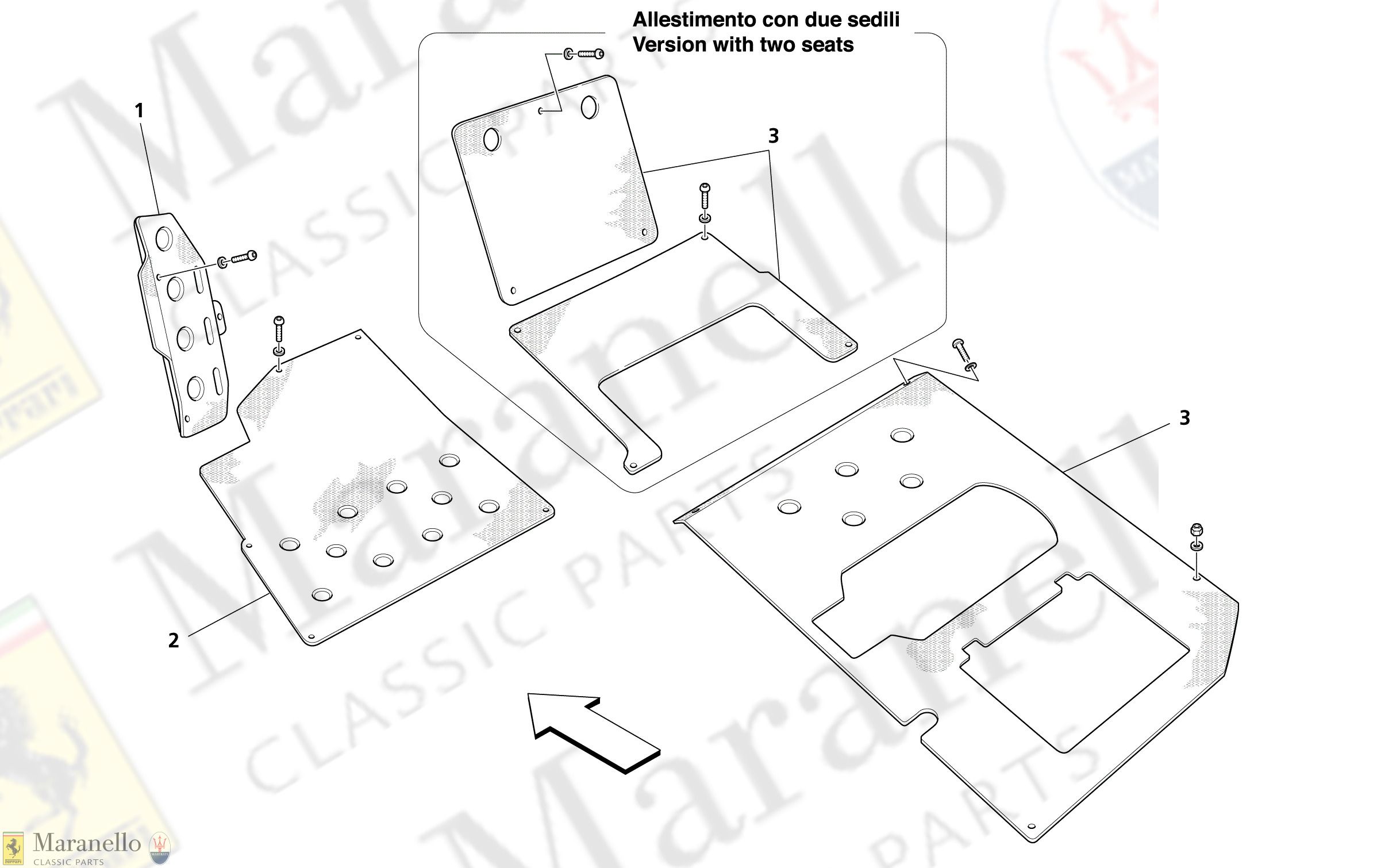 C 110 - Passengers Compartment Footrest And Plates