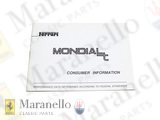 Mondial T USA 1989 Consumer Information Booklet
