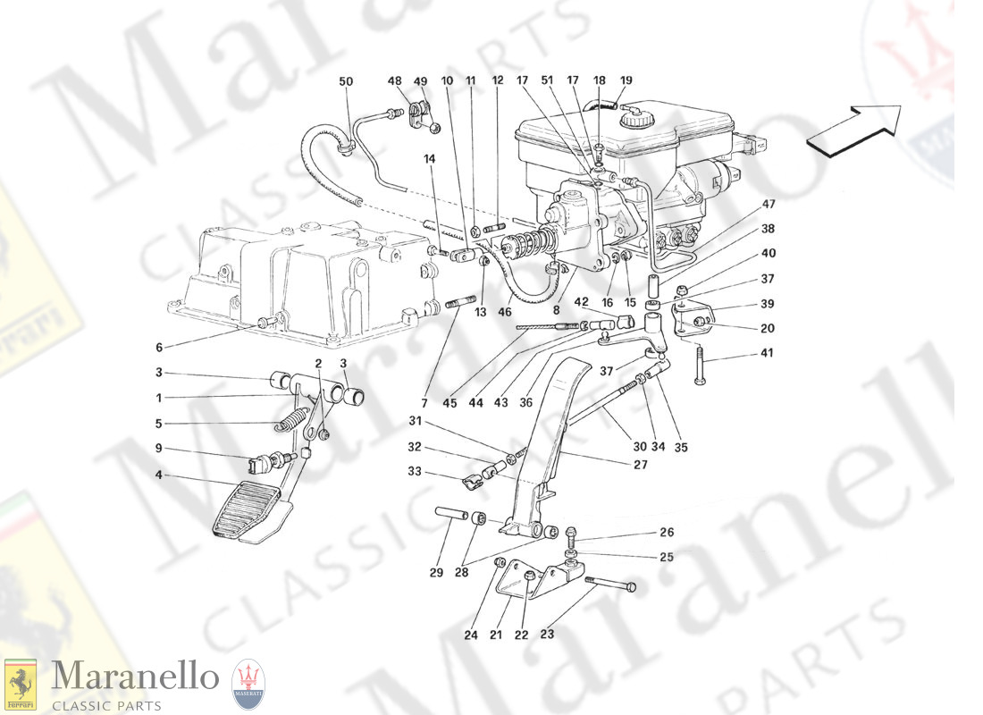 030A - Throttle Pedal And Brake Hydraulic System - Valid For GD