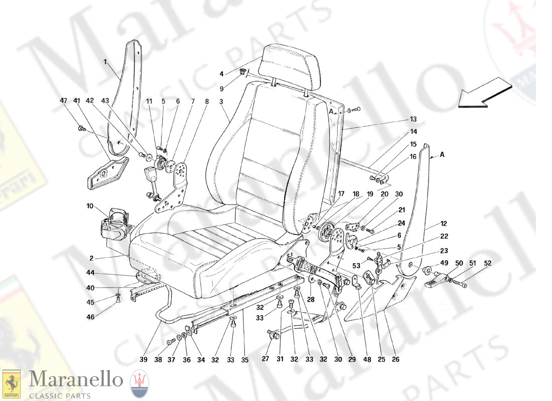 122B - Seats And Safety Belts - Not For Cars With Passive Safety Belts - Valid Till Car Ass. Nr. 5278