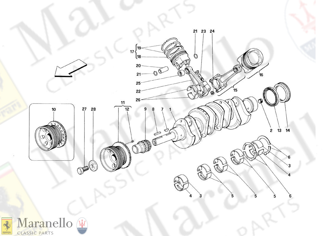 002 - Driving Shaft - Connecting Rods And Pistons