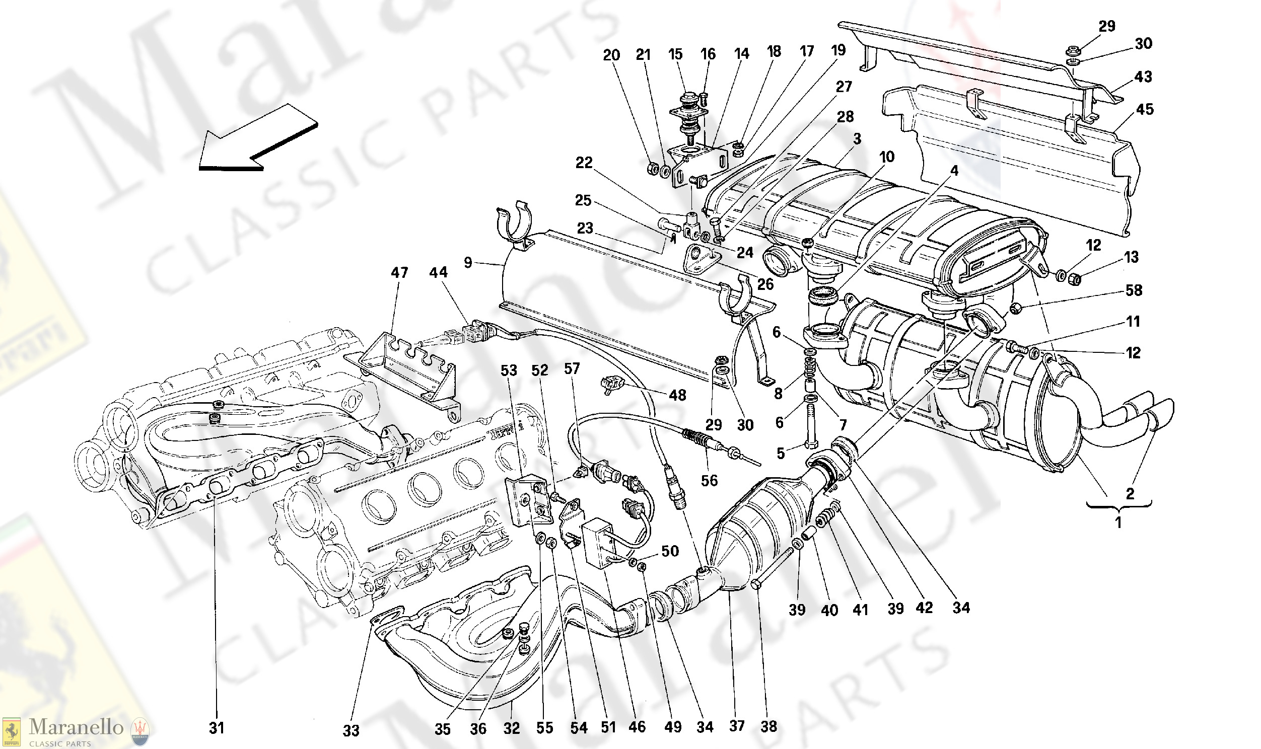 017 - EXHAUST SYSTEM -Valid for CH AND AUS-